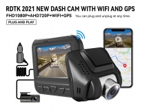 A500 FHD1080P DASH CAM WITH REAR LENS WIFI AND GPS