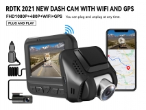 A500 FHD1080P CAR DVR WITH REAR LENS WIFI AND GPS DASH CAM