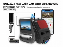 A505 2K 1440P CAR DVR WITH 1080P REAR WIFI AND GPS