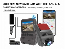 A505 2K 1440P CAR DVR WITH 1080P REAR WIFI AND GPS