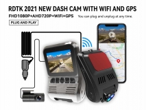 A505 FHD1080P CAR DVR WITH DOUBLE LENS WIFI AND GPS
